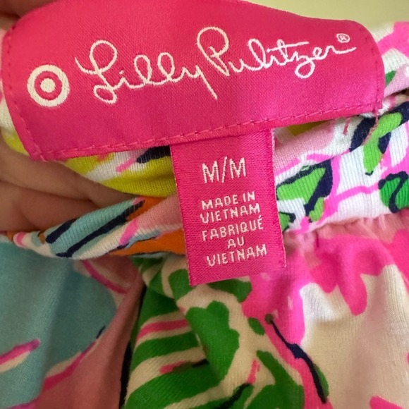 Lilly Pulitzer Target Maxi Dress Nosey Posey Strapless White Pink Size Mesium‎ - Picture 4 of 9